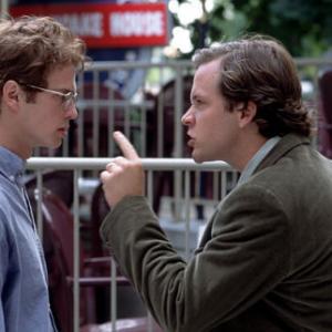 Still of Hayden Christensen and Peter Sarsgaard in Shattered Glass (2003)