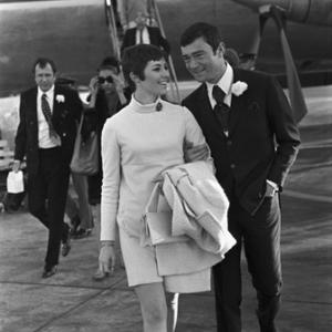 Vidal Sassoon and Beverly Adams on their wedding day