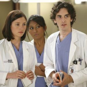 Chyler Leigh, Amrapali Ambegaokar, and Mark Saul in Grey's Anatomy (2007)