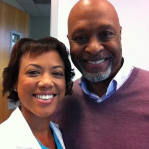 Me as DrJoy Collier On ABCs Greys Anatomy with awesome lead actor James Pickens