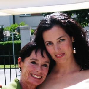 Graldine Chaplin and Marina Saura at her wedding Geneva 2002