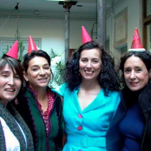 Amparo Delibes, Carmela Casares, Victoria Bermejo and Marina Saura at her reading of Christine Noestlinger's 