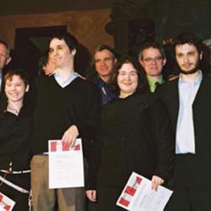 Winning best short film (Panorama) Berlin International Film Festival, 2003. Director Jonathan Lemond is far right.