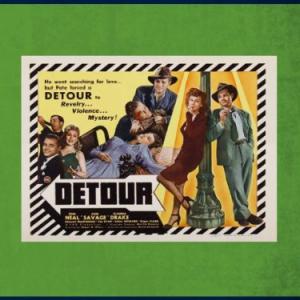 Claudia Drake, Tom Neal and Ann Savage in Detour (1945)