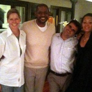 Susan Savage, Forrest Whitaker, chef Pascal Merrillou & Keisha Whitaker