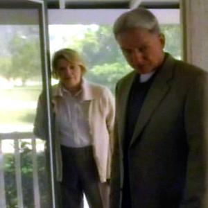 Still of Toni Sawyer and Mark Harmon in NCIS.