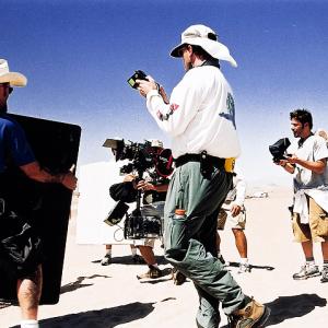 directing on location, desert