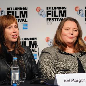 Abi Morgan and Joanna Scanlan at event of The Invisible Woman 2013