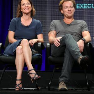 Kelli Williams and Jonathan Scarfe at event of Ties That Bind (2015)
