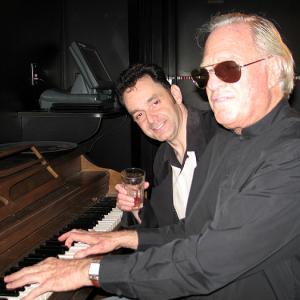 Scott Schiaffo with Composer/Actor Paul Hampton at the Laugh Factory for the 2008 Red Carpet Screening of 