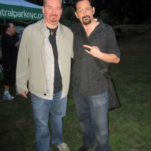With Clerks cast mate actor Brian OHalloran at the August 2012 Screening of Clerks in Central Park NYC