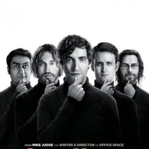 Martin Starr Zach Woods TJ Miller Thomas Middleditch and Kumail Nanjiani in Silicon Valley 2014
