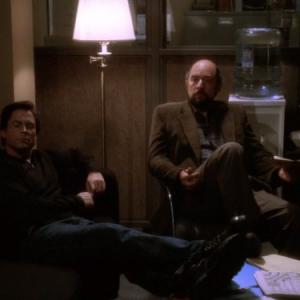 Still of Rob Lowe and Richard Schiff in The West Wing 1999
