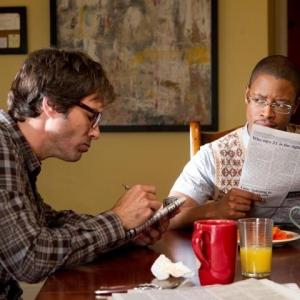 Eric McCormack and Arjay Smith in 