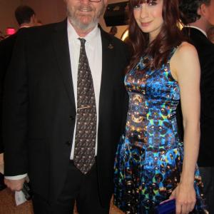 Gregory Schmauss and Felicia Day at the 2013 International Academy of Web Television Award ceremonies, Las Vegas, Nevada.