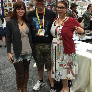 Gregory Schmauss with Heidi Cox and Stephanie Pressman at the 2015 San Diego Comic-Con