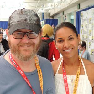 Salli Richardson and Gregory Schmauss at the 2012 ComicCon in San Diego California