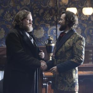 Still of Donal Logue and Kyle Schmid in Copper 2012