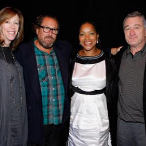 Robert De Niro, Jan Rosenthal, Julian Schnabel and Grace Hightower at event of Righteous Kill (2008)