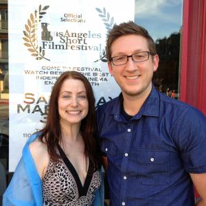 Los Angeles Short Film Festival 2015  Screening of Desk Job Heidi Schooler Nominated for Best Supporting Actress Here with Director Jason Eaken