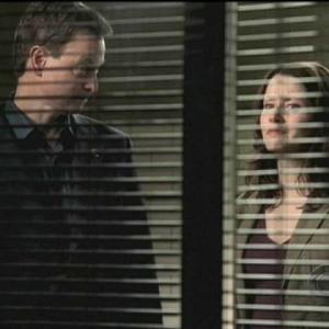 Gary Sinise (Detective Mac Taylor) & Heidi Schooler as Megan Tanner on CSI-NY in episode 