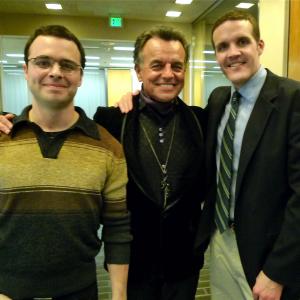 Ross Bautsch, Ray Wise, and Woody Schultz on the set of Suitemates