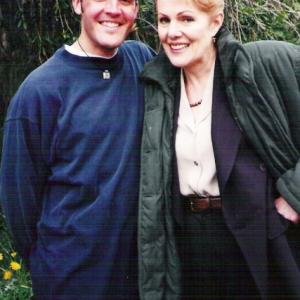 Woody Schultz Lynn Redgrave on the set of The Annihilation of Fish