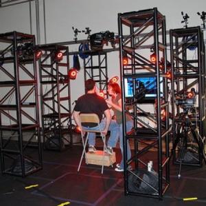 Woody Schultz in the facial capture rig for the Bourne Conspiracy video game shoot
