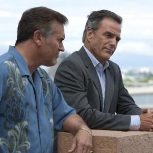 Still of Richard Burgi and Bruce Campbell in Vilko bilietas 2007