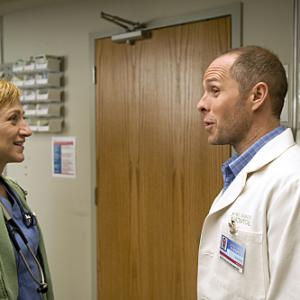 Still of Edie Falco and Paul Schulze in Nurse Jackie 2009