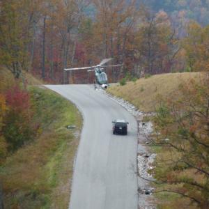 Justified Rick camera helicopter in Atlanta