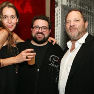 Kevin Smith, Harvey Weinstein and Jennifer Schwalbach Smith at event of Zack and Miri Make a Porno (2008)