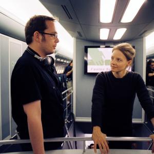 Still of Jodie Foster and Robert Schwentke in Flightplan (2005)