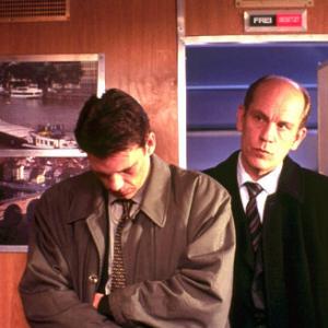 Still of John Malkovich and Dougray Scott in Ripleys Game 2002