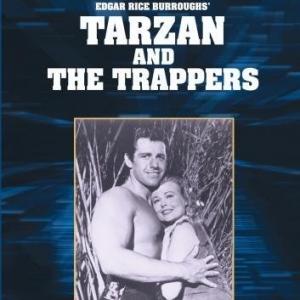 Eve Brent and Gordon Scott in Tarzan and the Trappers 1958