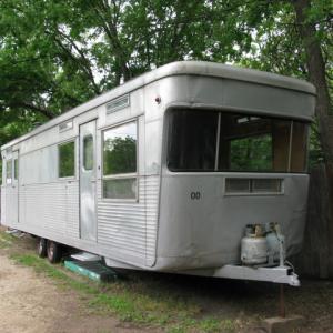 pristine 1958 Spartan that has been turned into living quarters plug it in move in ultimate appliance