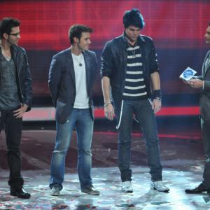 Still of Ryan Seacrest Adam Lambert Kris Allen and Danny Gokey in American Idol The Search for a Superstar 2002