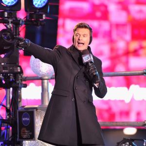 Ryan Seacrest awaits 2012 onstage at Dick Clarks New Years Rockin Eve with Ryan Seacrest