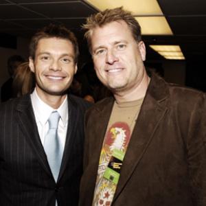 Ryan Seacrest and Joe Simpson at event of 2005 American Music Awards 2005