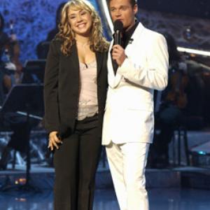 Diana DeGarmo and Ryan Seacrest at event of American Idol The Search for a Superstar 2002