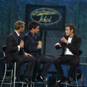 Brian Dunkleman Ryan Seacrest and Will Young at event of American Idol The Search for a Superstar 2002