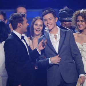 Still of Ryan Seacrest and Scotty McCreery in American Idol The Search for a Superstar 2002