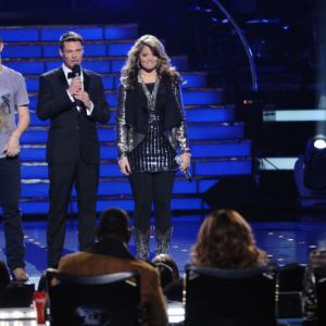 Still of Ryan Seacrest Lauren Alaina and Scotty McCreery in American Idol The Search for a Superstar 2002