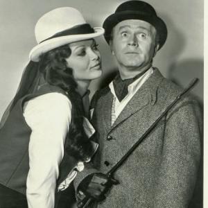 From left to right Lisa Seagram and Red Buttons in the premiere episode of The Double Life of Henry Phife