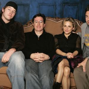 Stephen Colbert Paul Dinello Chris Pratt and Amy Sedaris at event of Strangers with Candy 2005