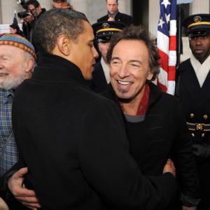 Pete Seeger, Bruce Springsteen, Barack Obama