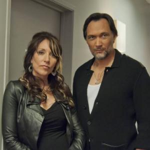 Still of Jimmy Smits and Katey Sagal in Sons of Anarchy 2008