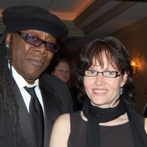 with Clarence Clemons at Garden State FIlm Festival