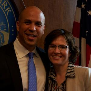 with Cory Booker on Generation at Risk shoot