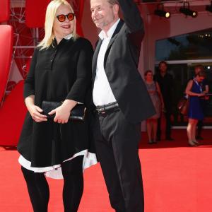 Ulrich Seidl and Veronika Franz at event of Im Keller 2014